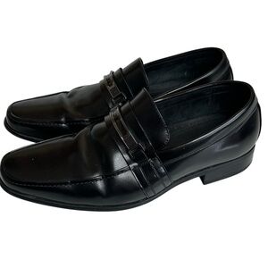 Stacy Adams Men’s Black Leather Dress Loafers Slip-On Shoes Size 8.5
